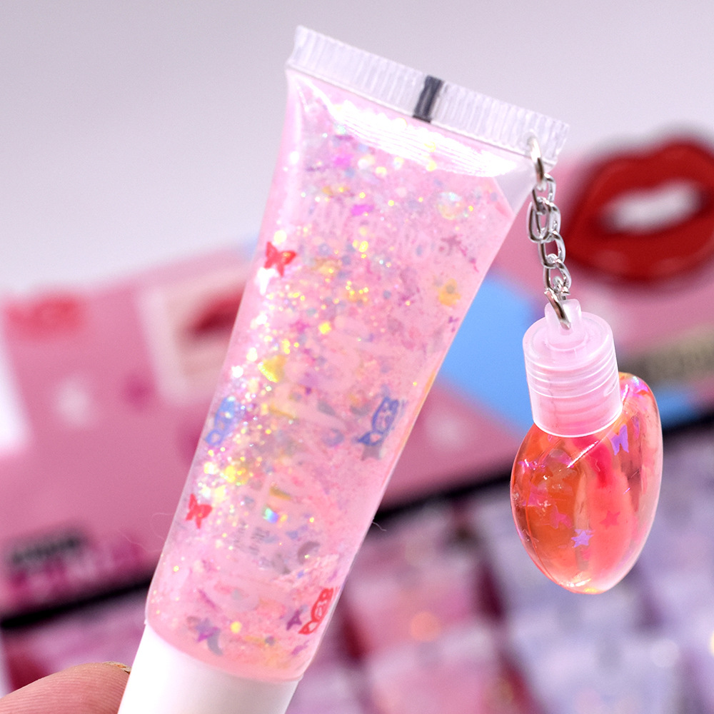 Miniatura 2 de Brillo Labial Gloss Llavero Con Glitte